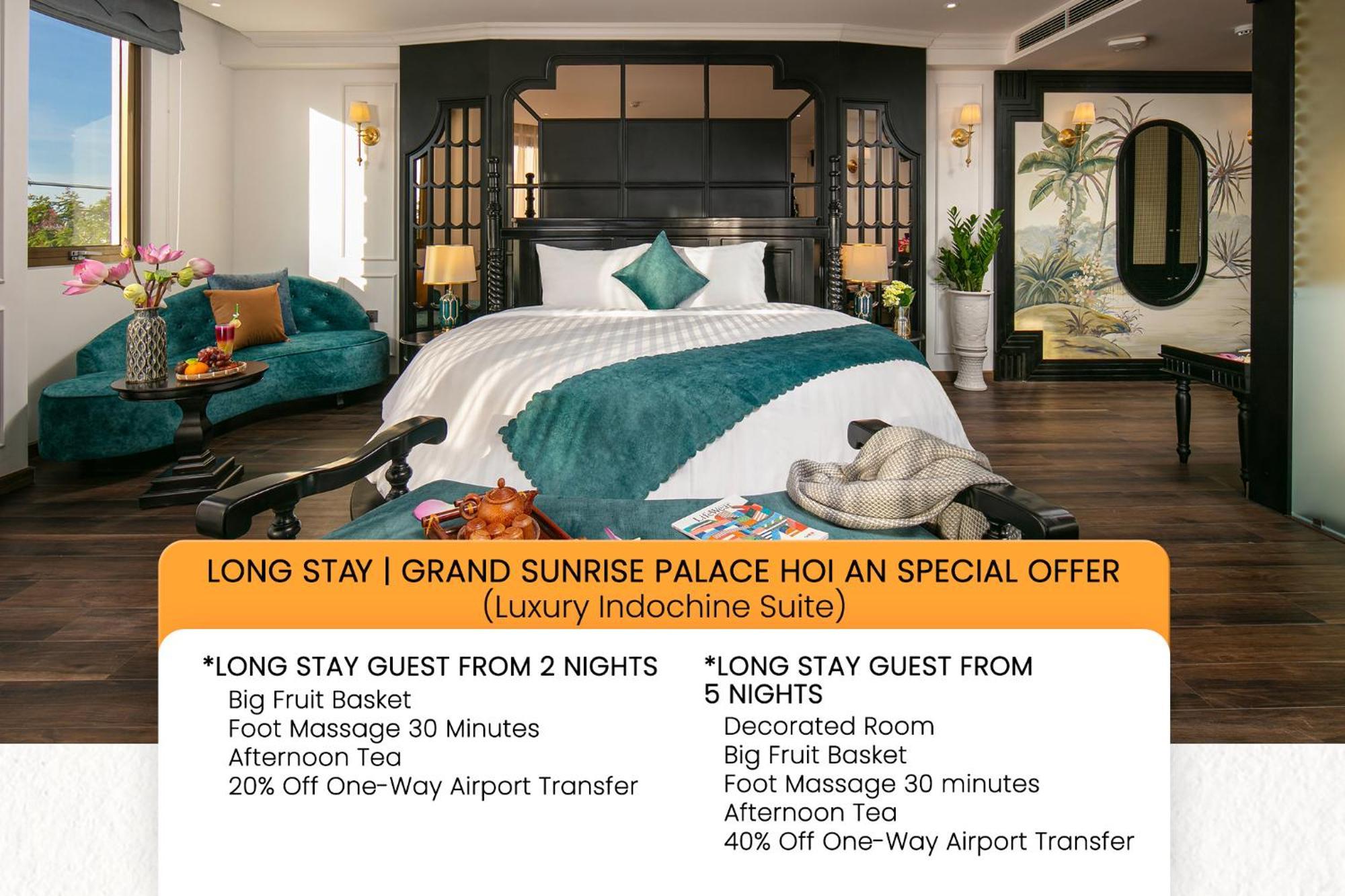 Grand Sunrise Palace Hoi An- A Luxury Indochine Hotel & Spa Exterior foto